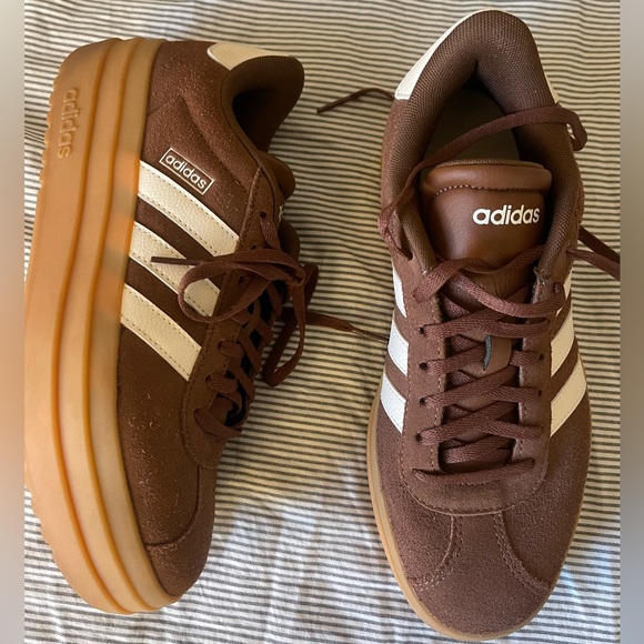 adidas VL court bold sneaker brown suede - Picture 2 of 11